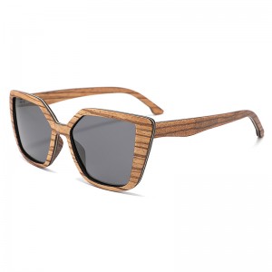 RUISEN'S UV400 Gafas de sol de madera con luz polarizada W6070