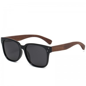 RUISENS'S Unisex klassische polarisierte TAC-Sonnenbrille aus Holz 61626