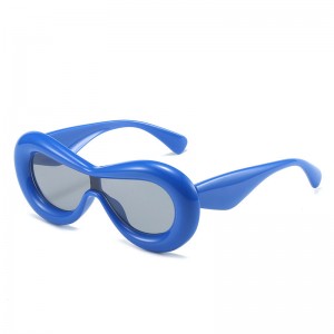 RUISEN'S Fashion Retro Wide Edge Connected Body UV400 Augenschutz-Sonnenbrille 2120