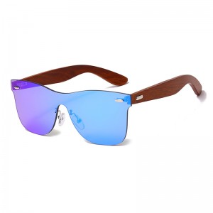 RUISEN’S New Fashion Frameless Wooden UV400 Sunglasses RS-1589