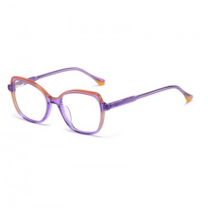 RUISEN’S Women’s Optical Mirror Small Frame Board Splicing Frame Can Be Matched with Myopia 1801