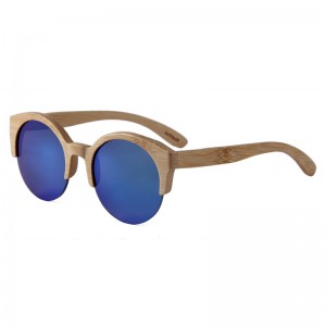 RUSEN'S Lunettes de soleil en bois pour homme et femme B2012