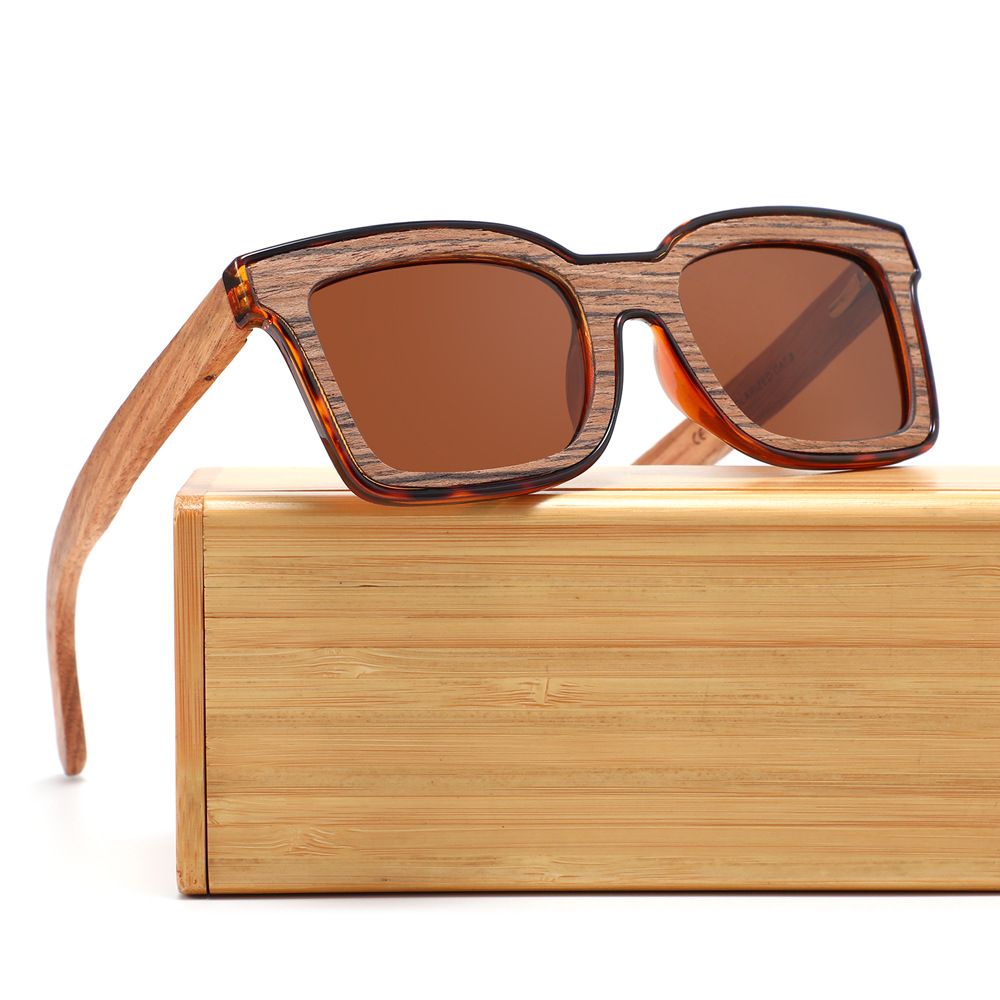 Gafas de sol de madera RUISEN'S para hombre 2115