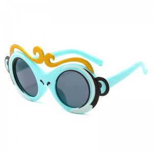 RUISEN'S Lunettes de soleil Monkey King en silicone souple avec protection UV pour enfants 11005