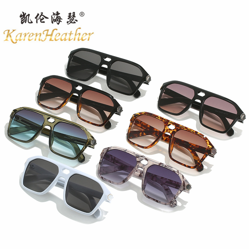 משקפי שמש RUISEN'S Fashion Retro Classic Square Frame 2343-03