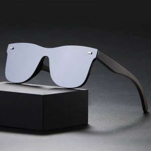 RUISEN'S moderne Unisex-Sonnenbrille aus Holz mit Bügel 61632