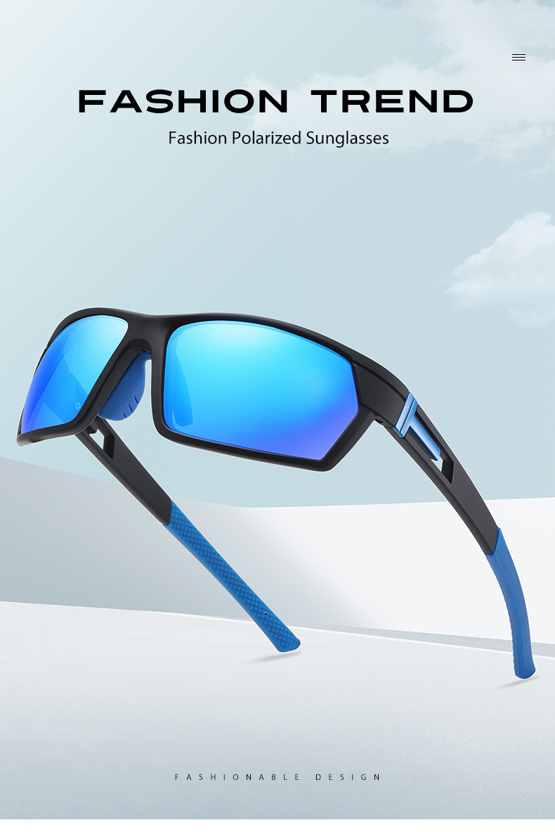 RUISEN'S Sports Polarisierte bunte Herren-Sonnenbrille für Outdoor-Radfahren 3061