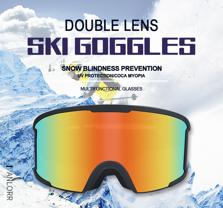 RUISE'S Cocker Myopia Fog Lunettes de ski 7043