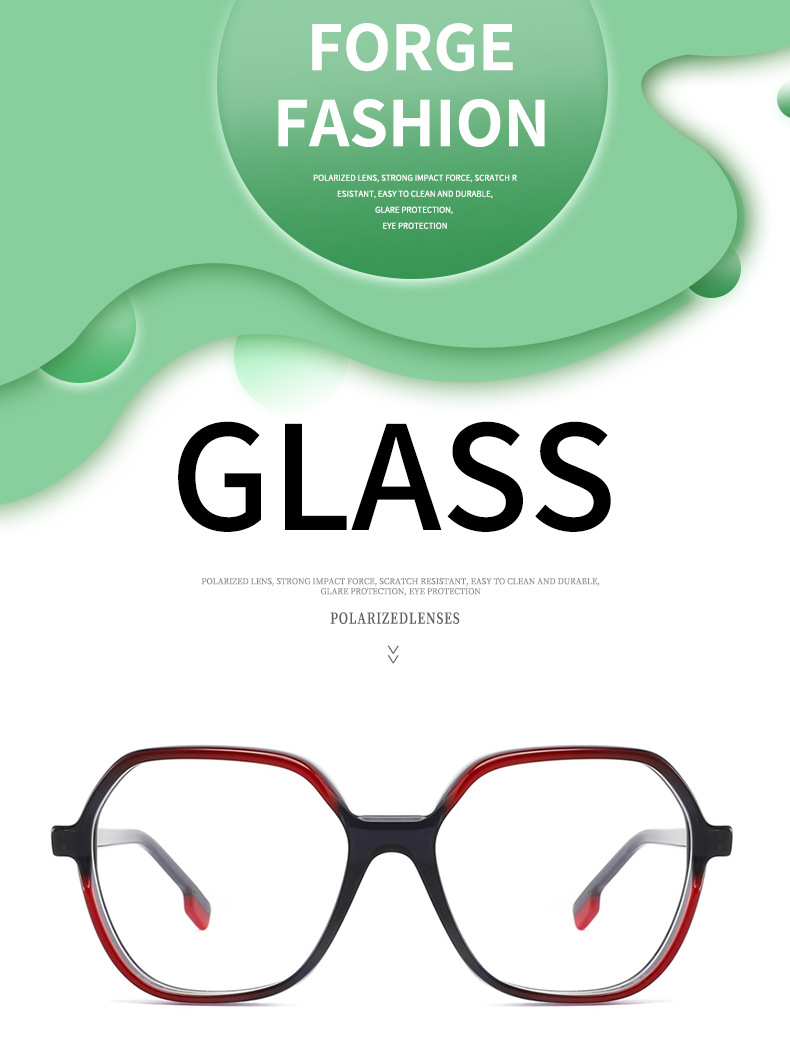 RUISEN'S Fashion Acetat-Optikrahmen L8005