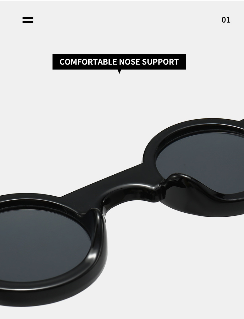 RUISE'S – lunettes de soleil rétro à la mode, personnalité circulaire, protection des yeux uv400