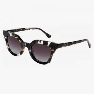 RUIREN'S Gafas de sol de acetato de tendencia de ojo de gato personalizadas DSF3418