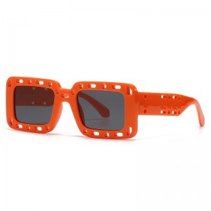 RUISEN'S Fashion Retro Box Hollow UV400 Augenschutz-Sonnenbrille 423