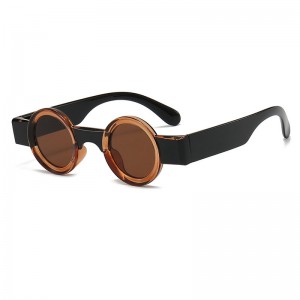 Óculos de sol de proteção ocular RUISEN'S Fashion Retro Circular Personalidade UV400 90955