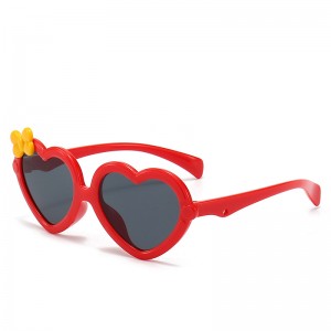 RUISEN'S Kinder-Sommersonnenbrille mit herzförmigem Rahmen