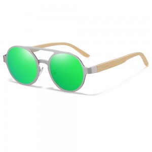 RUISEN'S Nouvelles lunettes de soleil en bois à monture carrée RS-2801