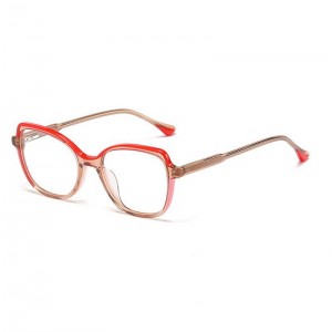 RUISEN’S Women’s Optical Mirror Small Frame Board Splicing Frame Can Be Matched with Myopia 1801