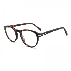 RUISEN’S Retro Round Panel Frame Myopia Glasses Frame Can Be Matched with High Prescription Frame 7603