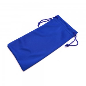 RUISEN’S New Microfiber Glasses Bag Solid Color Drawstring Storage Bag