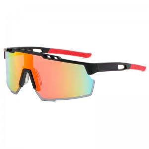 RUISEN'S Sports Herren-Sonnenbrille zum Radfahren mit schillernden Farben 9963