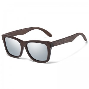 RUISEN'S Gafas de sol polarizadas retro UV400 TAC de madera de alta gama