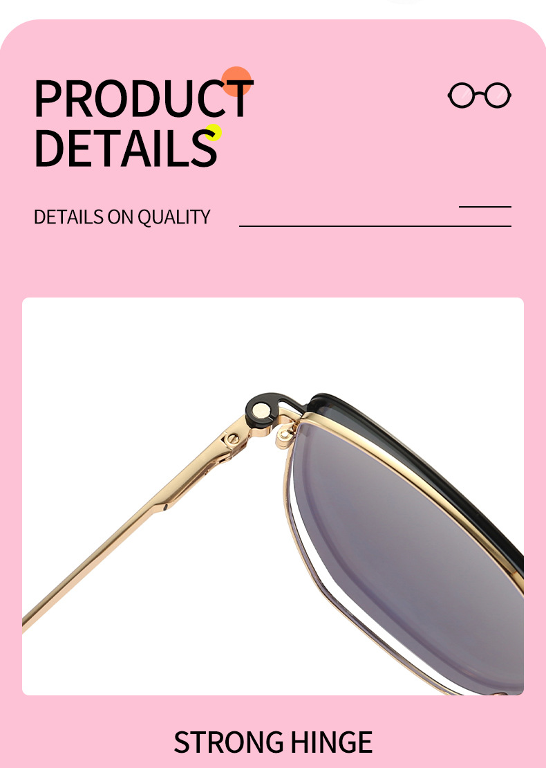 Men's and women's fashionable sunglasses