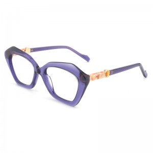 RUISEN’S New Polygonal Sheet Optical Eyeglass Frame for Myopia Glasses with Large Frame QJ24006A