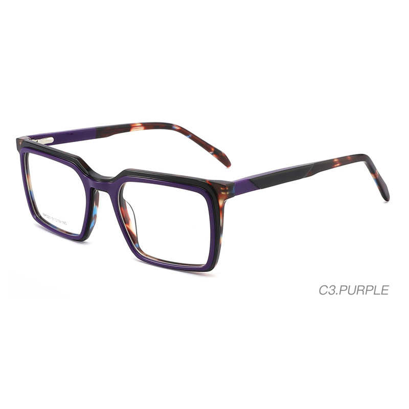 RUISEN'S – lunettes optiques carrées sculptées en acétate, monture K021-4