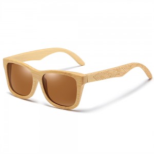 Ruisen'S Retro Wooden Sunglasses pro viris ac mulieribus 3832'