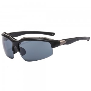 RUISEN'S Sports Lunettes de soleil demi-monture avec protection contre le vent et le sable 5801