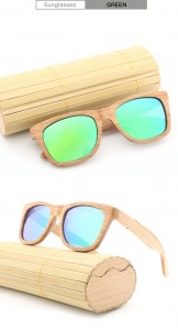 RUISEN’S New Classic UV400 Wooden Sunglasses RS-DA78