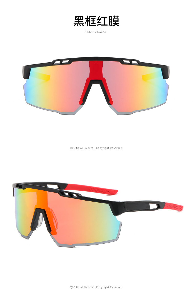 RUISEN'S Sports Lunettes de soleil de cyclisme pour hommes avec des couleurs éblouissantes 9963