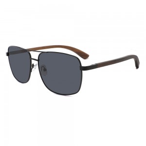 RUISEN’S New Classic Square Frame Wooden Sunglasses RS-1706