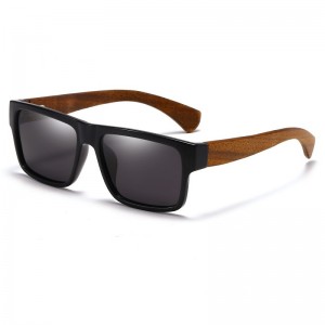 RUISEN'S polarisierte Herren-Sonnenbrille aus hellem Holz 61628