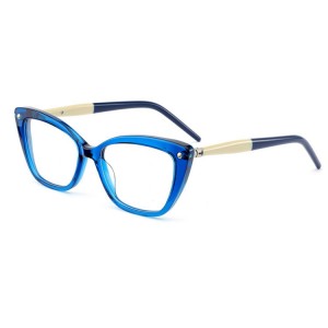 RUISEN’S New Board Anti Blue Light Eyeglass Frame Spring Eyeglass Frame Flat Lens QJ21127