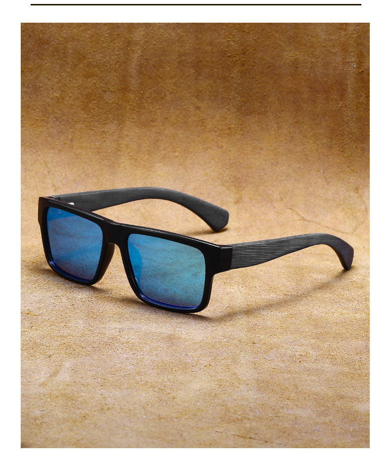 RUISEN'S Gafas de sol de madera ligeras polarizadas para hombre 61628