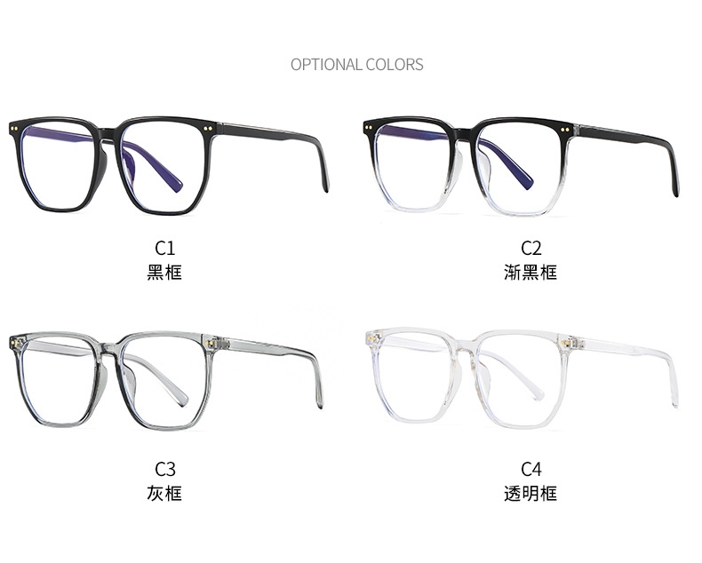 PC Rivet Glasses Retro Style Eyewear Color