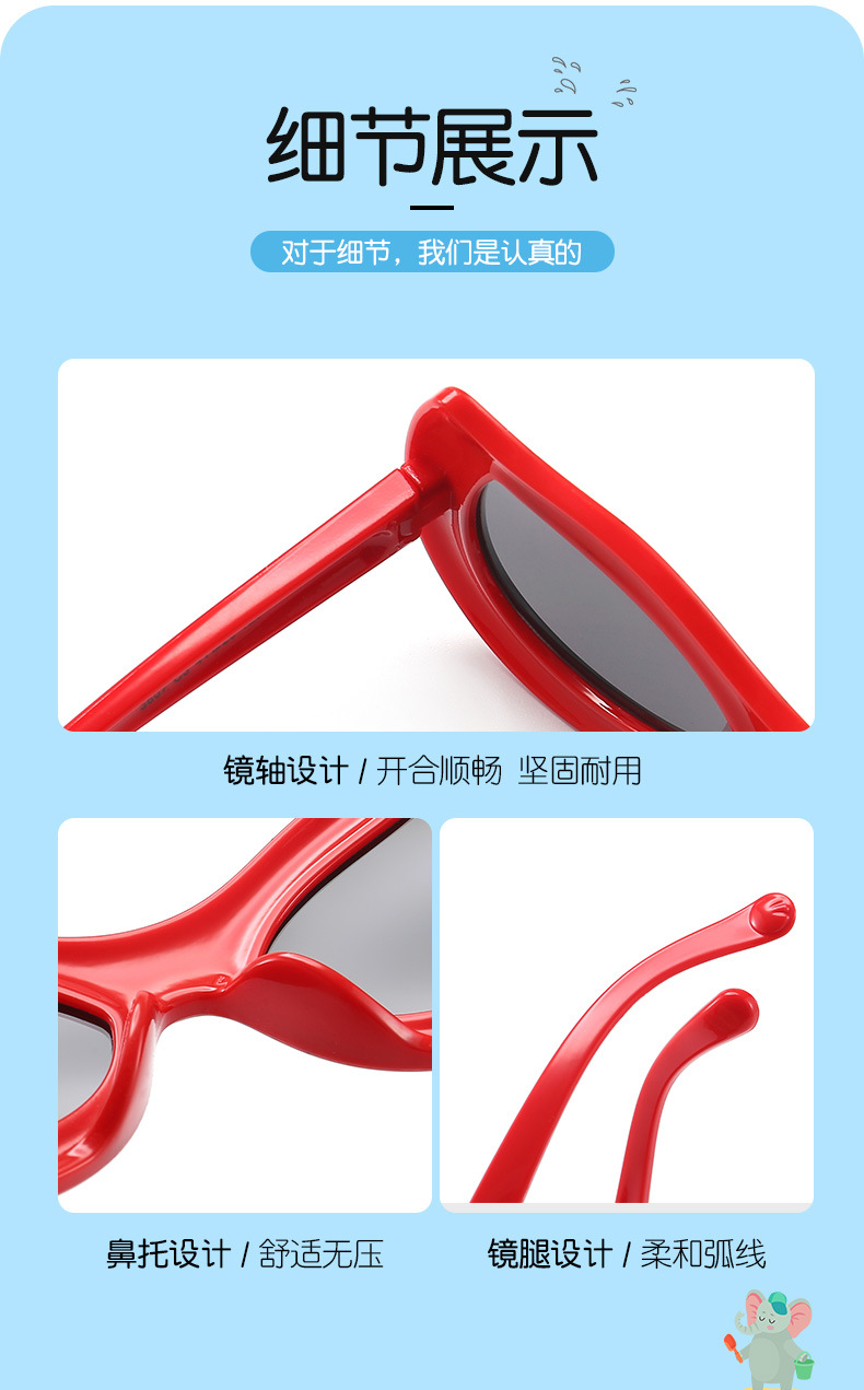 RUSEN'S lunettes de soleil polarisées pour enfants lunettes de soleil Spider Man 3607-4