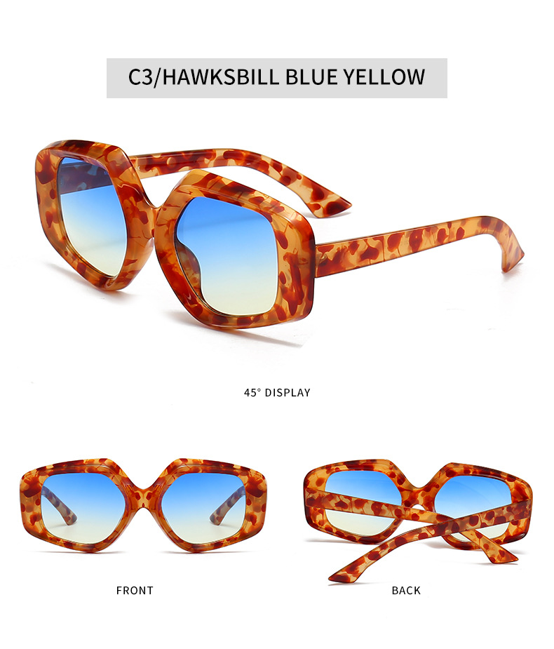 RUISEN'S New Personalized Fashion Tortoiseshell Sunglasses 1220-7