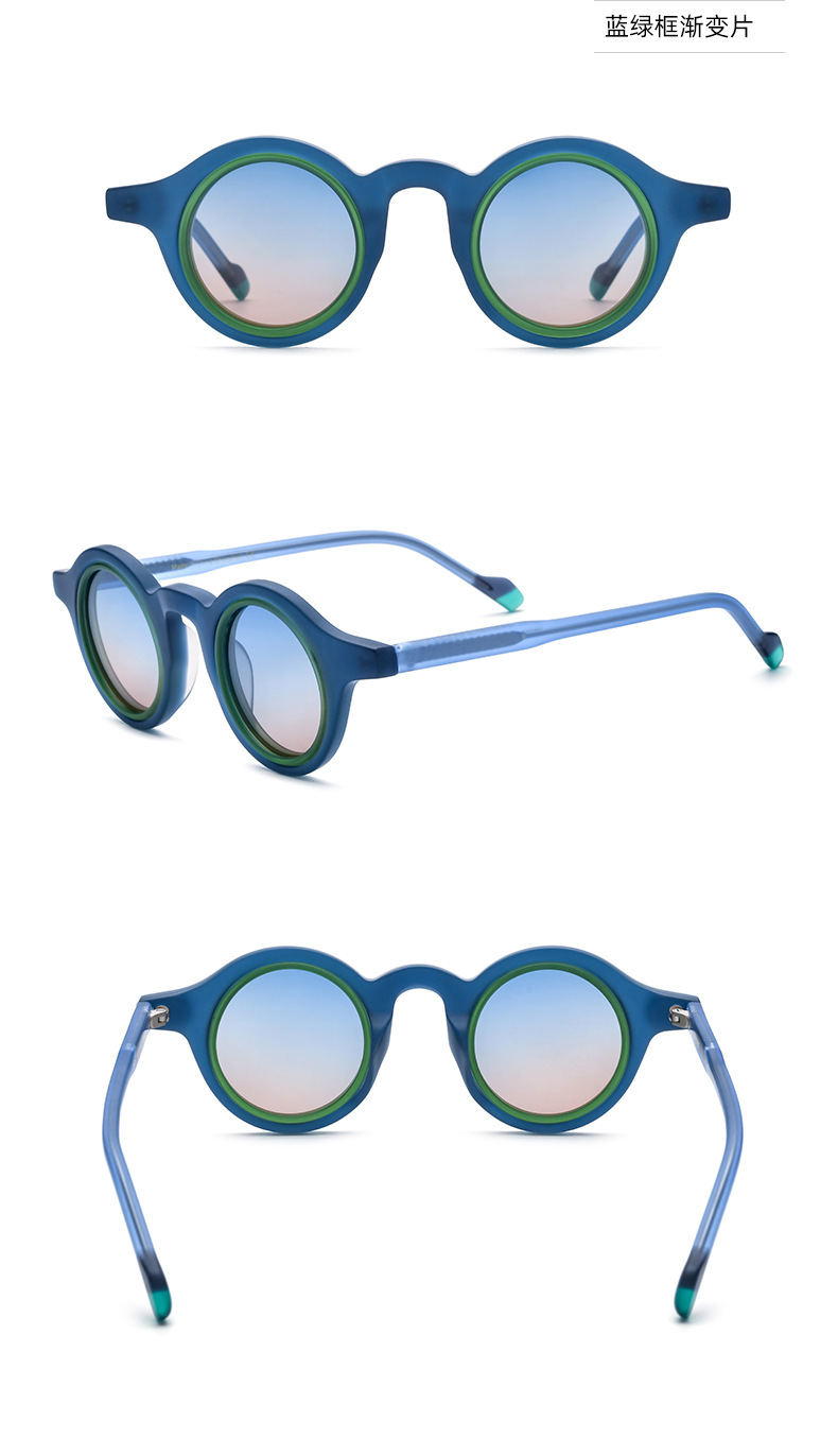 Double circle characteristic sunglasses-19