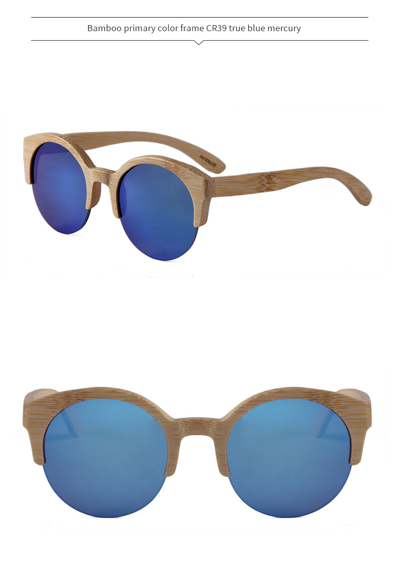 RUISEN'S Gafas de sol de madera para hombre y mujer B2012