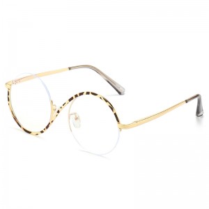 RUISEN'S Women's Metallic Frame Anti-Bluelight Pellentesque Glasses