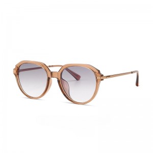 RUSEN'S Lunettes de soleil à monture ovale pour femme 9078