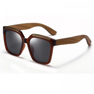 RUISEN'S Men's New Retro Style Wooden Sunglasses 63741