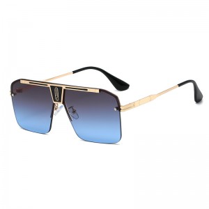 RUISEN'S Herren-High-Fashion-Sonnenbrille mit großem Quadrat