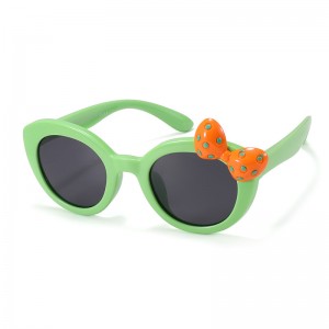 RUISEN'S Lunettes de soleil polarisées pour enfants avec nœud mignon 22104