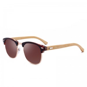 RUISEN'S Nouvelle mode et lunettes de soleil classiques en bois RS-RB3016