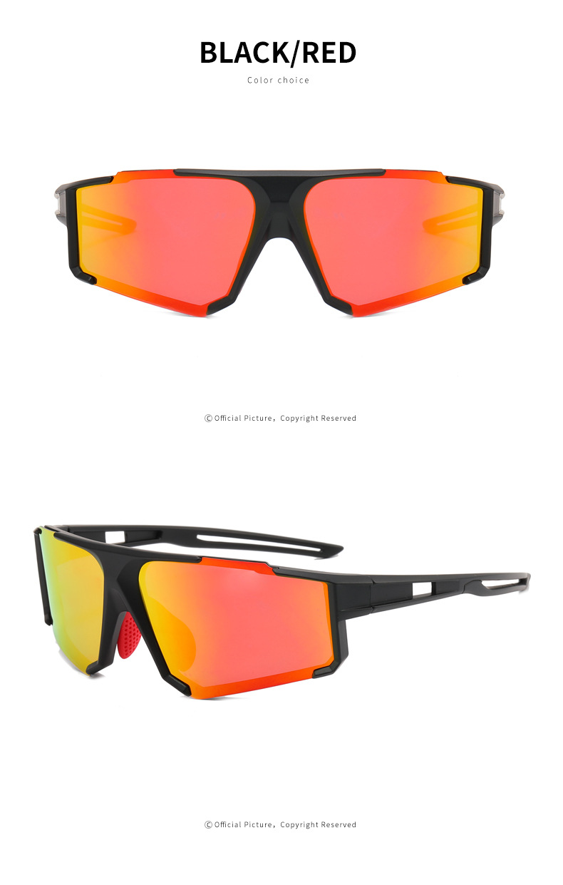 RUISEN'S Sports lunettes de soleil polarisées TR90 résistantes aux UV pour hommes et femmes 9935