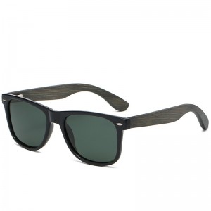 RUISEN'S Gafas polarizadas unisex con templo de madera y bambú TAC