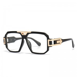 RUISEN'S Lunettes de soleil rétro à grande monture pour homme 093