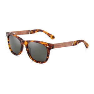 Lunettes de soleil classiques en bois RUSEN'S RS-AW8022